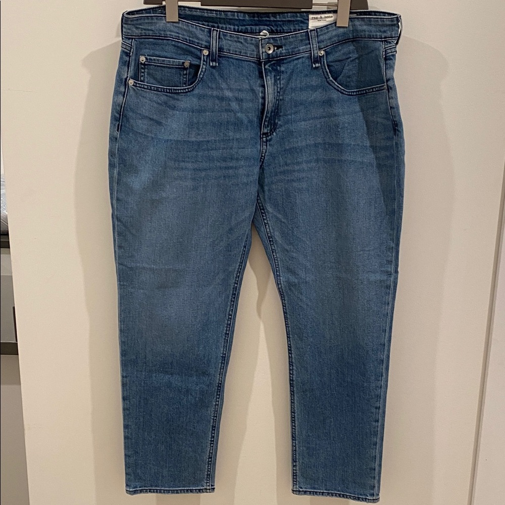 rag & bone Dre Low-rise slim boyfriend Light Blue  Jeans